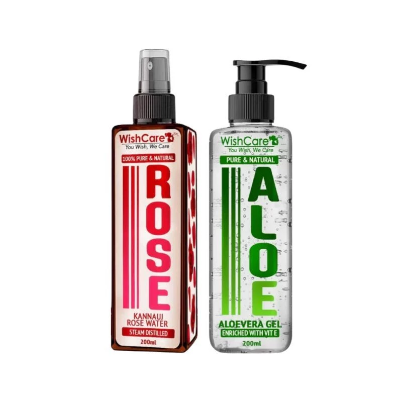 Wishcare Pure Aloe Vera Gel+ Rose Water, 200 ml-8.webp